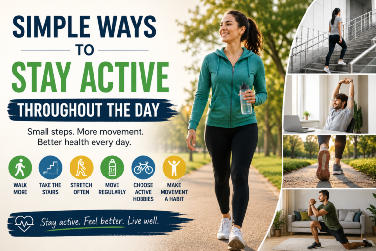 Simple ways to stay active throughout the day