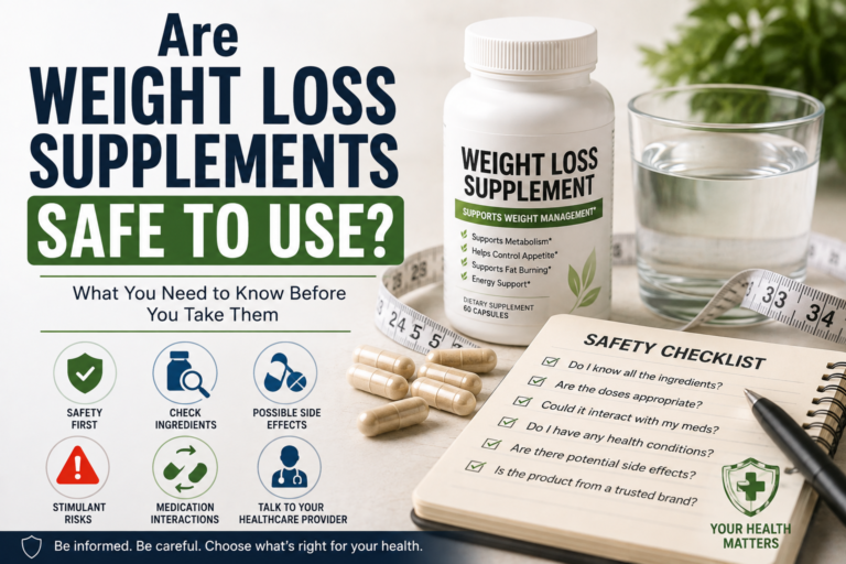 Are weight loss supplements safe to use?